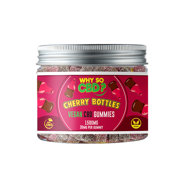 Why So CBD? 1500mg CBD Small Vegan Gummies - 11 Flavours - Gummies: Cherries
