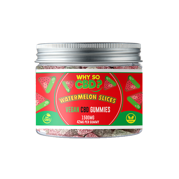 Why So CBD? 1500mg CBD Small Vegan Gummies - 11 Flavours - Gummies: Watermelon Slices