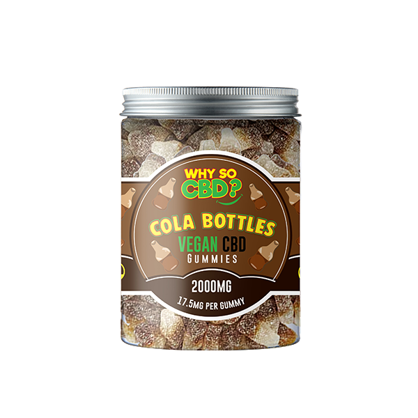 Why So CBD? 2000mg CBD Large Vegan Gummies - 11 Flavours - Gummies: Cherry Bottles