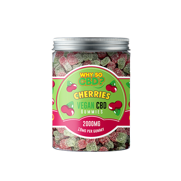 Why So CBD? 2000mg CBD Large Vegan Gummies - 11 Flavours - Gummies: Strawberries