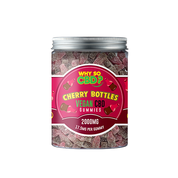 Why So CBD? 2000mg CBD Large Vegan Gummies - 11 Flavours - Gummies: Strawberries