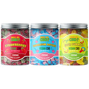 Why So CBD? 2000mg CBD Large Vegan Gummies - 11 Flavours - Gummies: Cherry Bottles