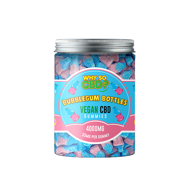 Why So CBD? 4000mg CBD Large Vegan Gummies - 11 Flavours - Gummies: Strawberries