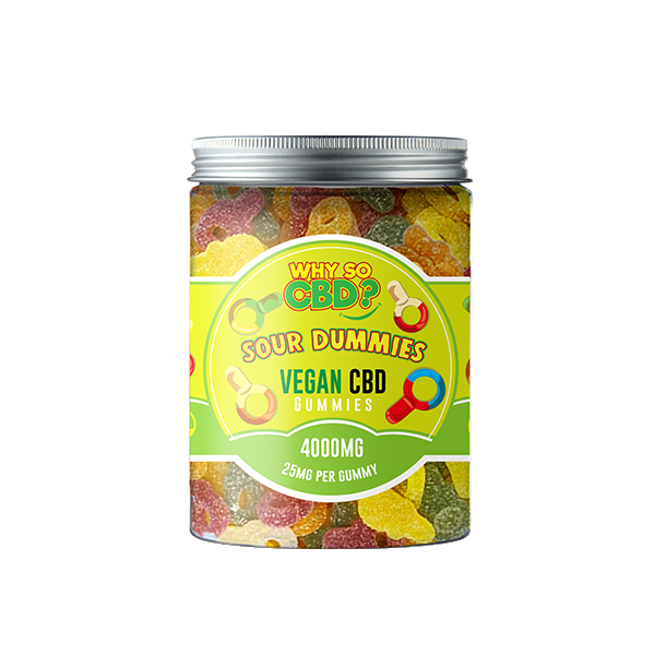 Why So CBD? 4000mg CBD Large Vegan Gummies - 11 Flavours - Gummies: Fizzy Bones
