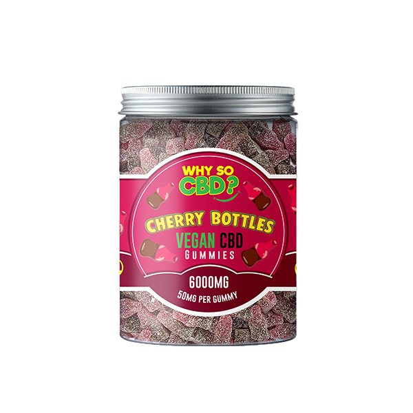 Why So CBD? 6000mg CBD Large Vegan Gummies - 11 Flavours - Gummies: Bubblegum Bottles