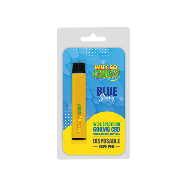 Why So CBD? 600mg Wide Spectrum CBD Disposable Vape Pen - 12 Flavours - Flavour: Hash Berg