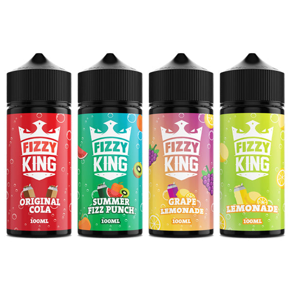 Fizzy King 100ml Shortfill 0mg (70VG-30PG) - Flavour: Pink Lemonade