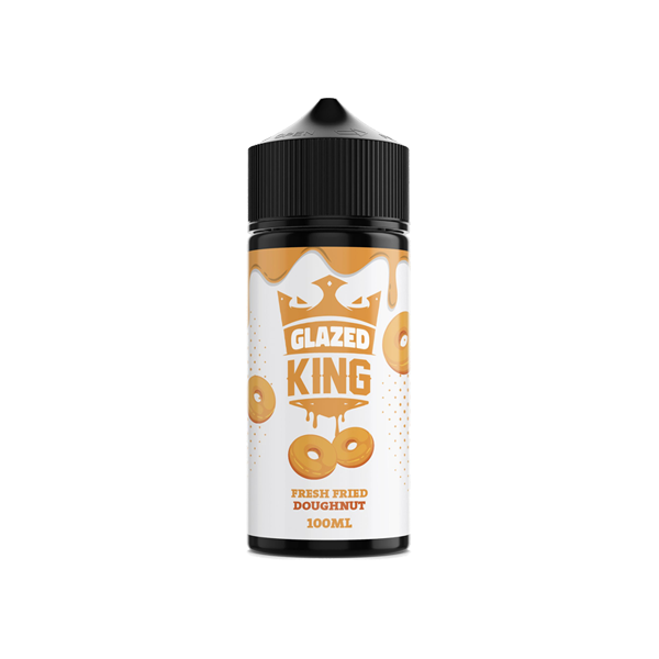 Glazed King 100ml Shortfill 0mg (70VG-30PG) - Flavour: Raspberry White Chocolate