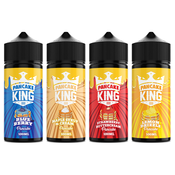 Pancake King 100ml Shortfill 0mg (70VG-30PG) - Flavour: Strawberry Buttercream Pancake