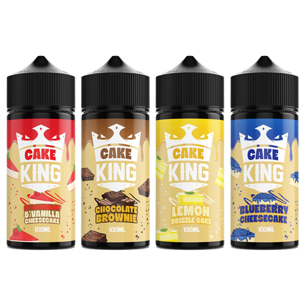 Cake King 100ml Shortfill 0mg (70VG-30PG) - Flavour: Blueberry Cheesecake