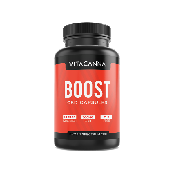 Vitacanna 500mg Broad Spectrum CBD Vegan Capsules - 50 Caps - Flavour: Focus