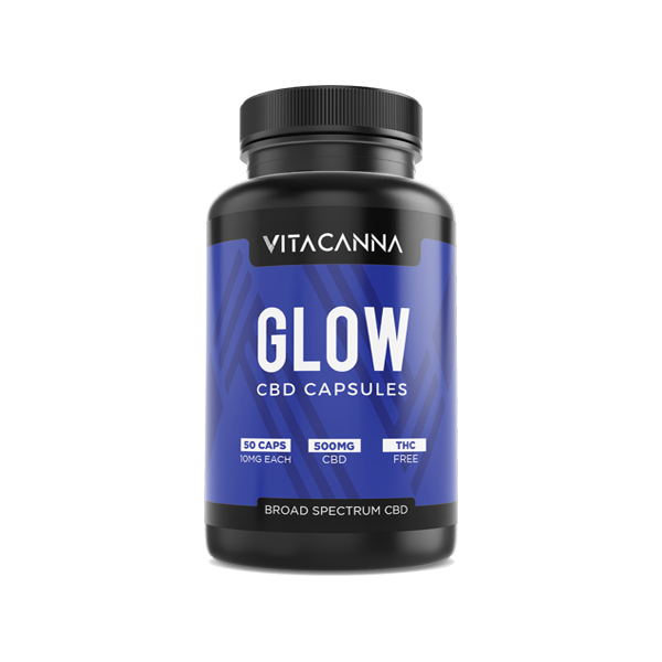 Vitacanna 500mg Broad Spectrum CBD Vegan Capsules - 50 Caps - Flavour: Clarity