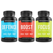 Vitacanna 500mg Broad Spectrum CBD Vegan Capsules - 50 Caps - Flavour: Defence