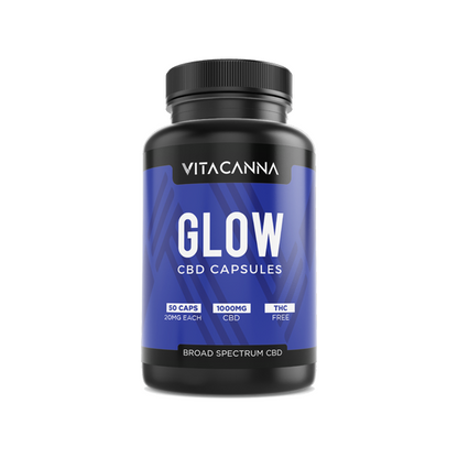 Vitacanna 1000mg Broad Spectrum CBD Vegan Capsules - 50 Caps - Flavour: Clarity