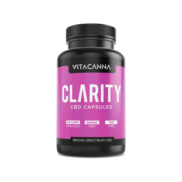 Vitacanna 500mg Broad Spectrum CBD Vegan Capsules - 50 Caps - Flavour: Glow
