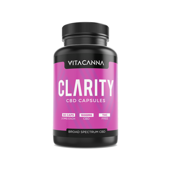 Vitacanna 1000mg Broad Spectrum CBD Vegan Capsules - 50 Caps - Flavour: Boost