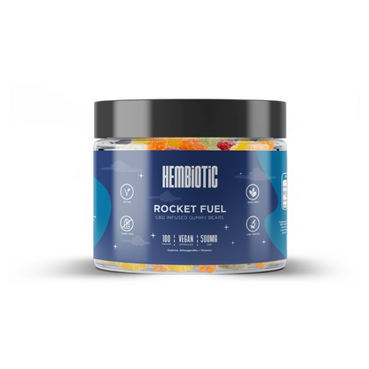 Hembiotic 500mg CBD Gummy Bears - 100g - Flavour: Energy Boost
