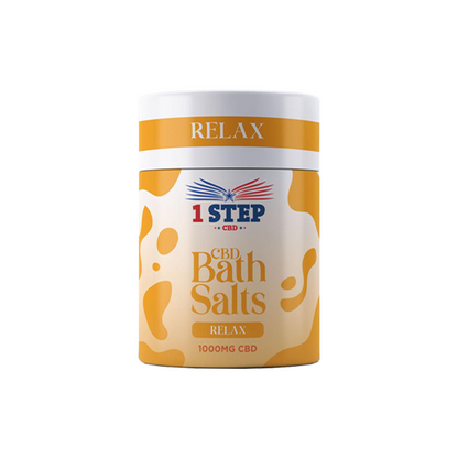 1 Step CBD 1000mg CBD Bath Salts - 500g (BUY 1 GET 1 FREE) - Flavour: Cool Breeze