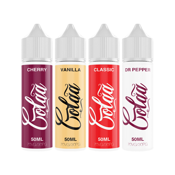 Colaa 50ml Shortfill 0mg (70VG-30PG) - Flavour: Raspberry & Quantity: x10