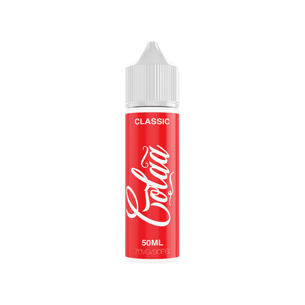 Colaa 50ml Shortfill 0mg (70VG-30PG) - Flavour: Classic & Quantity: x10