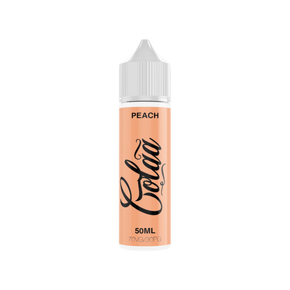 Colaa 50ml Shortfill 0mg (70VG-30PG) - Flavour: Peach & Quantity: x10