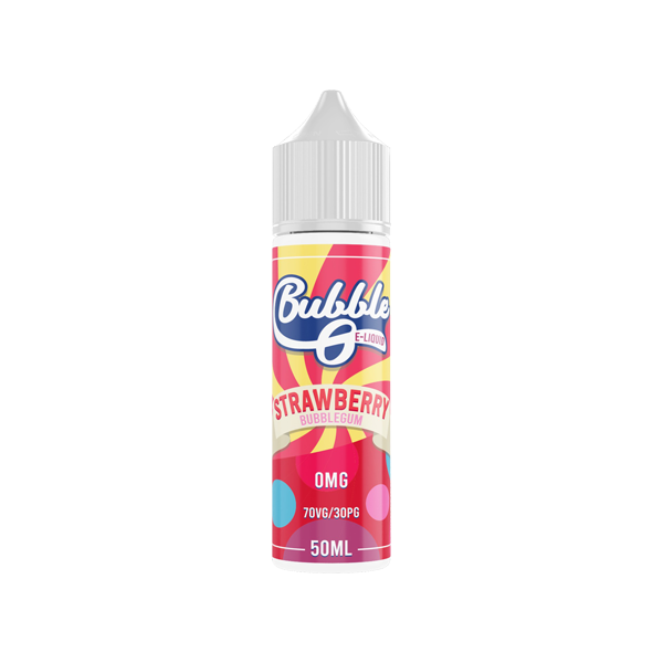 Bubble O 50ml Shortfill 0mg (70VG-30PG) - Flavour: Strawberry Bubblegum & Quantity: x10