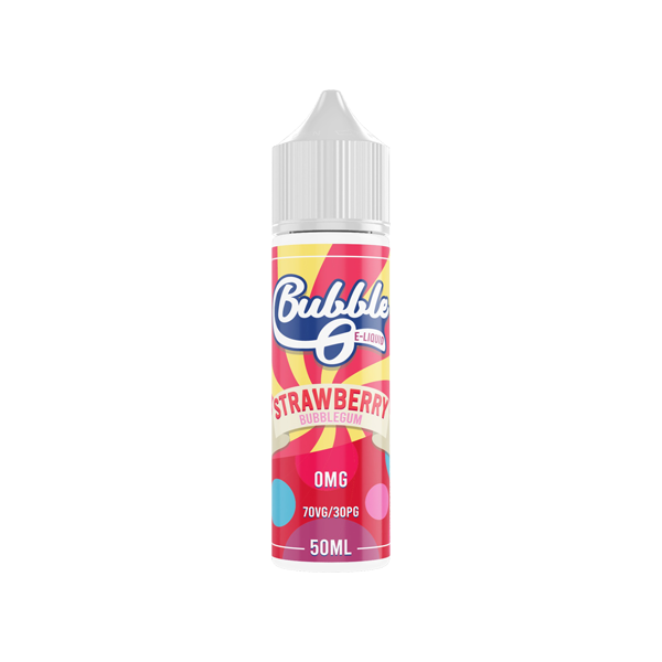 Bubble O 50ml Shortfill 0mg (70VG-30PG) - Flavour: Strawberry Bubblegum & Quantity: x1