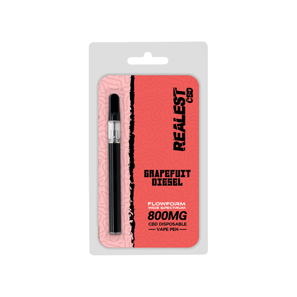 Realest CBD Bars 800mg CBD Disposable Vape Pen (BUY 1 GET 1 FREE) - Flavour: Train Wreck
