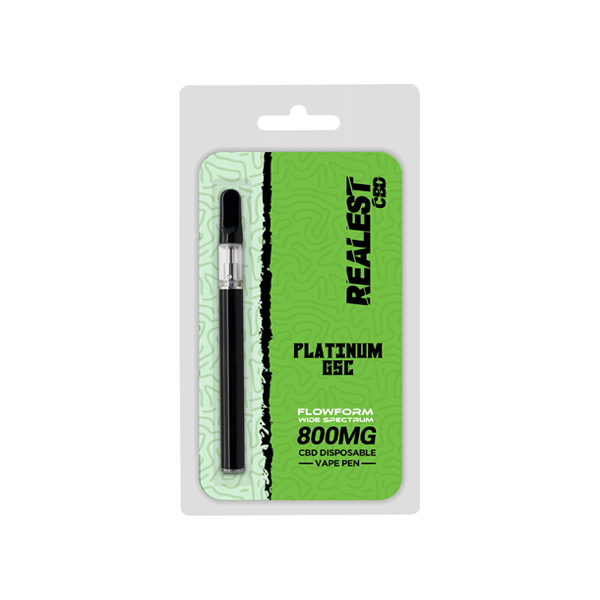 Realest CBD Bars 800mg CBD Disposable Vape Pen (BUY 1 GET 1 FREE) - Flavour: Blue Dream