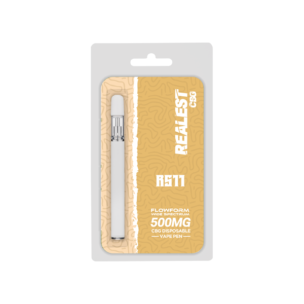 Realest CBG Bars 500mg CBG Disposable Vape Pen (BUY 1 GET 1 FREE) - Flavour: Platinum GSC