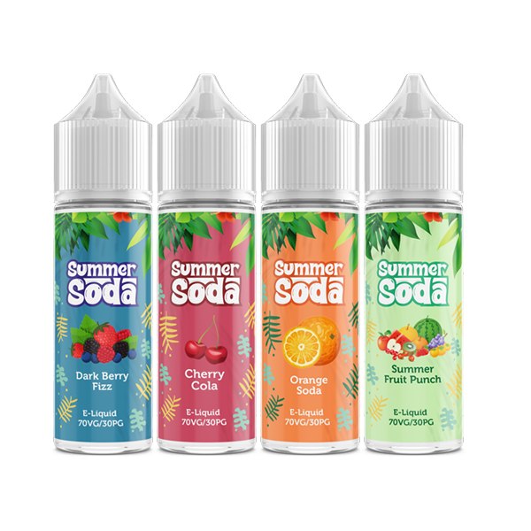 Summer Soda 50ml Shortfill 0mg (70VG-30PG) - Flavour: Apple Raspberry Fizz & Quantity: x1