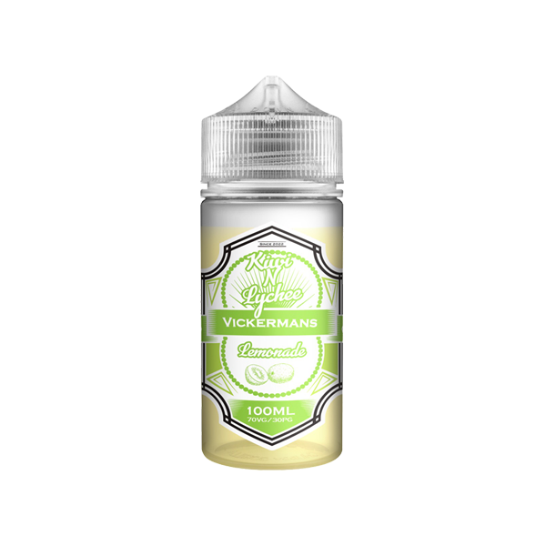 Vickermans Lemonade 100ml Shortfill 0mg (70VG-30PG) - Flavour: Peach N Raspberry Lemonade