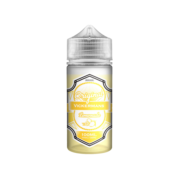 Vickermans Lemonade 100ml Shortfill 0mg (70VG-30PG) - Flavour: Original Lemonade