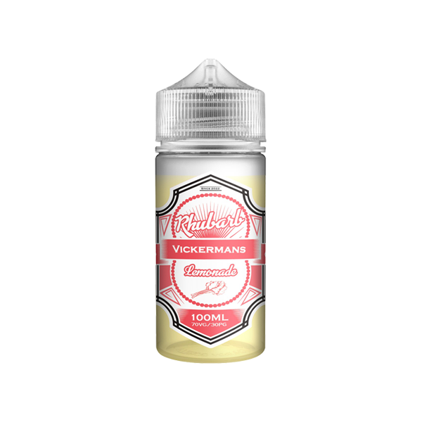 Vickermans Lemonade 100ml Shortfill 0mg (70VG-30PG) - Flavour: Peach N Raspberry Lemonade