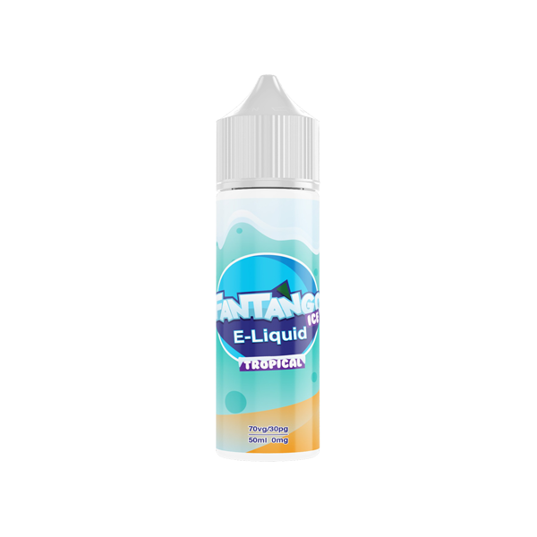 Fantango ICE 50ml Shortfill 0mg (70VG-30PG) - Flavour: Strawberry & Lime Ice & Quantity: x10