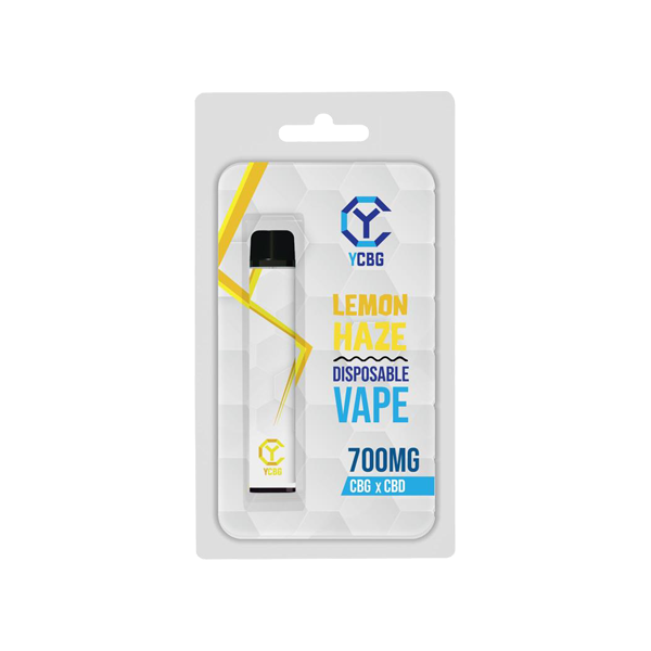 yCBG 700mg CBD + CBG Flowform Disposable Vape Pen (BUY 1 GET 1 FREE) - Flavour: Lemon Haze