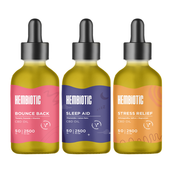 Hembiotic 2500mg Bulk CBD Oil - 50ml - Flavour: Bounce Back