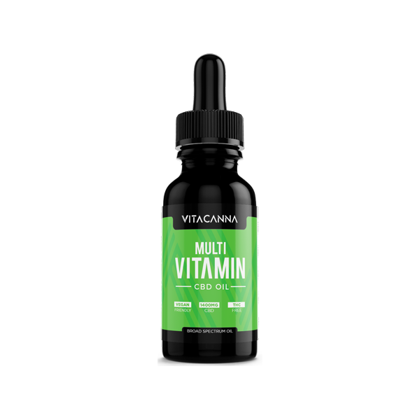 Vitacanna 1400mg Broad Spectrum CBD Oil - 30ml - Flavour: Multi Vitamin