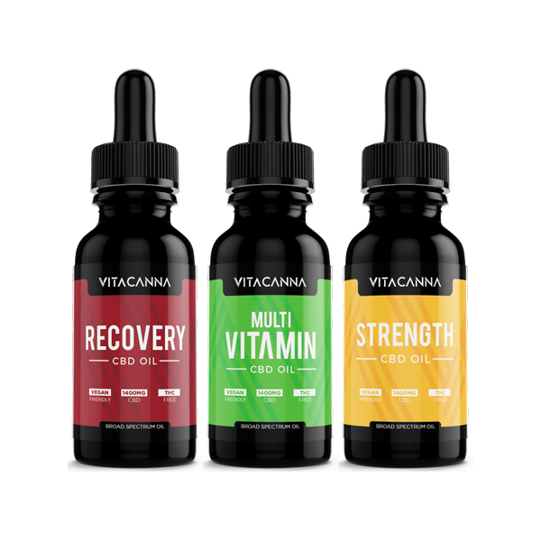 Vitacanna 1400mg Broad Spectrum CBD Oil - 30ml - Flavour: Multi Vitamin
