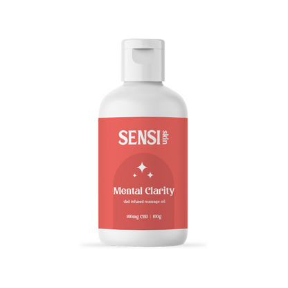 Sensi CBD 100mg CBD Massage Oil - 100ml (BUY 1 GET 1 FREE) - Flavour: Mental Clarity