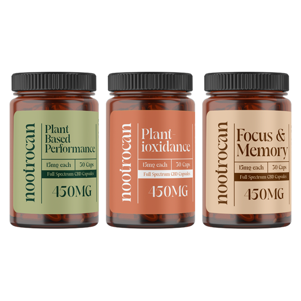 Nootrocan 450mg Full Spectrum CBD Capsules - 30 Caps - Flavour: Super Shroom Mix