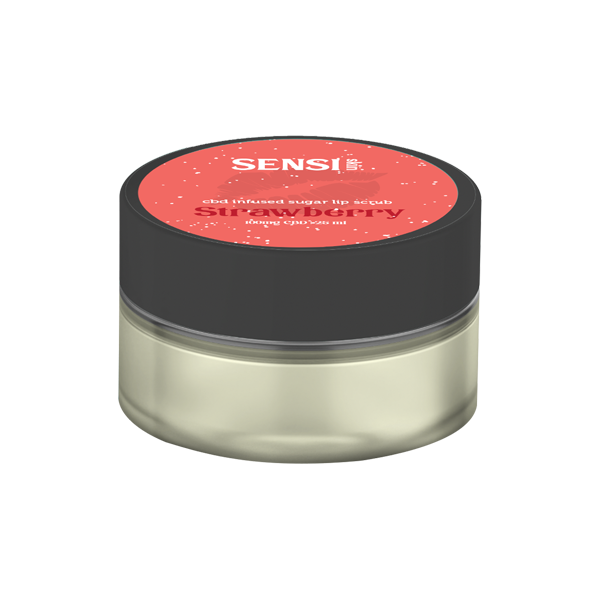 Sensi Skin 100mg CBD Sugar Lip Scrub - 25g (BUY 1 GET 1 FREE) - Flavour: Strawberry