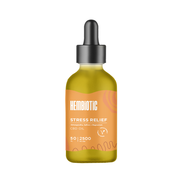 Hembiotic 2500mg Bulk CBD Oil - 50ml - Flavour: Anti-Inflammatory