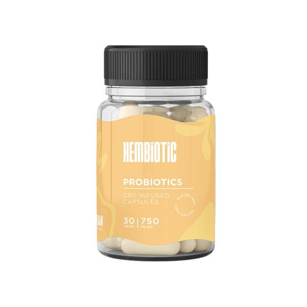 Hembiotic 750mg CBD Capsules - 30 Caps - Flavour: Mental Clarity