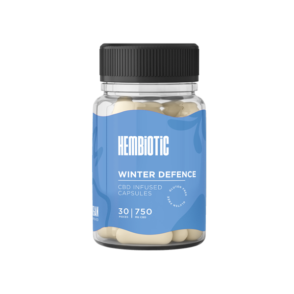 Hembiotic 750mg CBD Capsules - 30 Caps - Flavour: Energy Boost