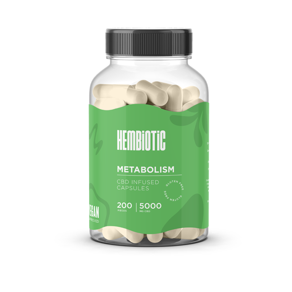 Hembiotic 5000mg Bulk CBD Capsules - 200 Caps - Flavour: Multivitamin