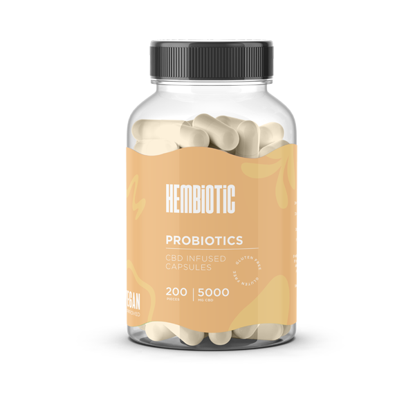 Hembiotic 5000mg Bulk CBD Capsules - 200 Caps - Flavour: Mental Clarity