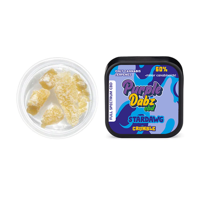 Purple Dank 60% Full Spectrum Crumble - 1.0g (BUY 1 GET 1 FREE) - Flavour: Stardawg