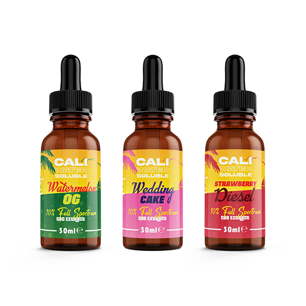 CALI 10% Water Soluble Full Spectrum CBD Extract - Original 30ml - Flavour: Strawberry Diesel