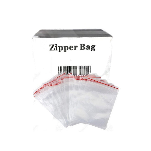 Zipper Branded 25mm x 35mm Clear Bags
